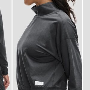 Peloton Charcoal High-Neck Pullover